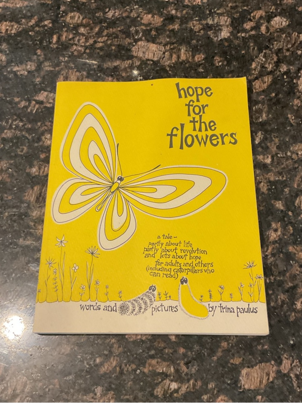 Hope for the Flowers Yellow Poetry Book Vintage